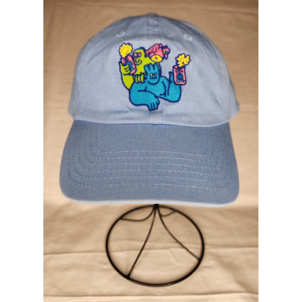 Pabst Blue Ribbon Blue Adjustable Dad Cap‎ Fun PBR Embroidered Logo Headwear